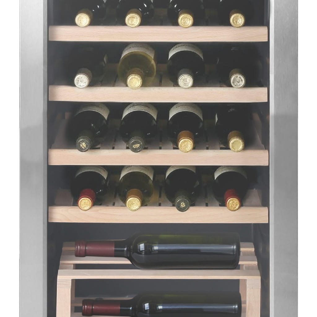 Hanseatic Weinkühlschrank HWC20FCBH-2, für 20 Standardflaschen á 0,75l,mit digitaler Temperaturanzeige, LED Beleuchtung