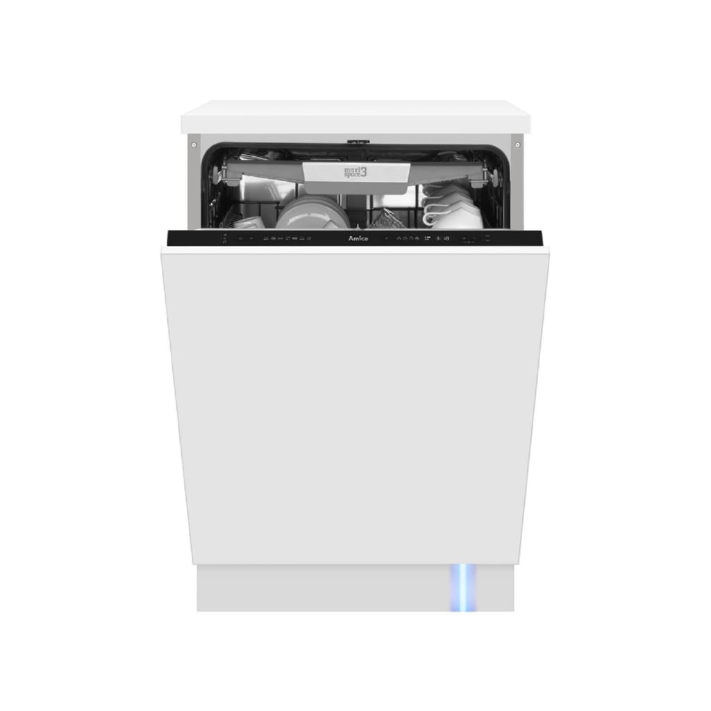 Amica vollintegrierbarer Geschirrspüler 1193810, 9.8 l, 14 Maßgedecke, OpenDry autom. Türöffnung