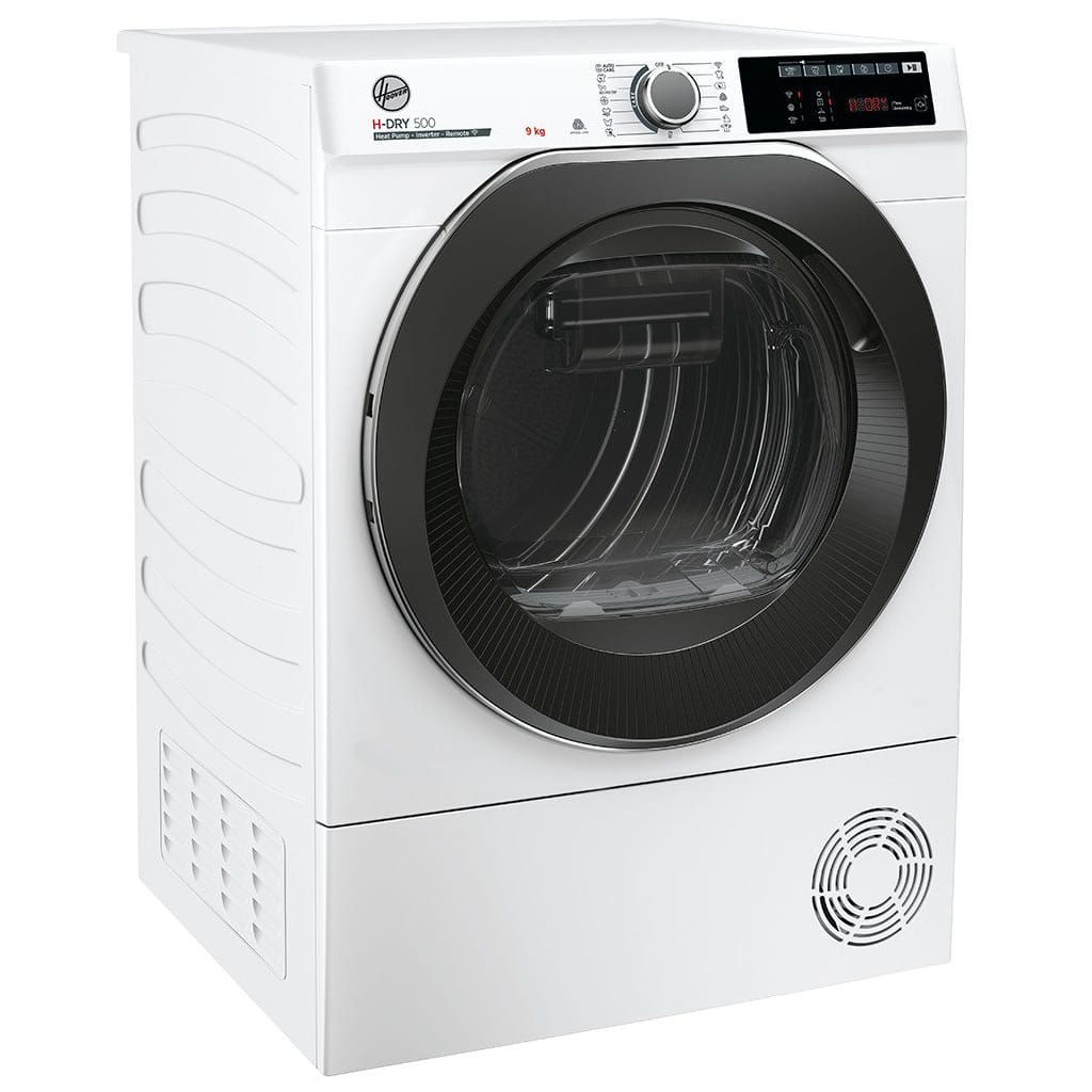 Hoover Wärmepumpentrockner NDE H9A3TCBEXS-S, WiFi + Bluetooth, Woolmark, AquaVision, Startzeitvorwahl