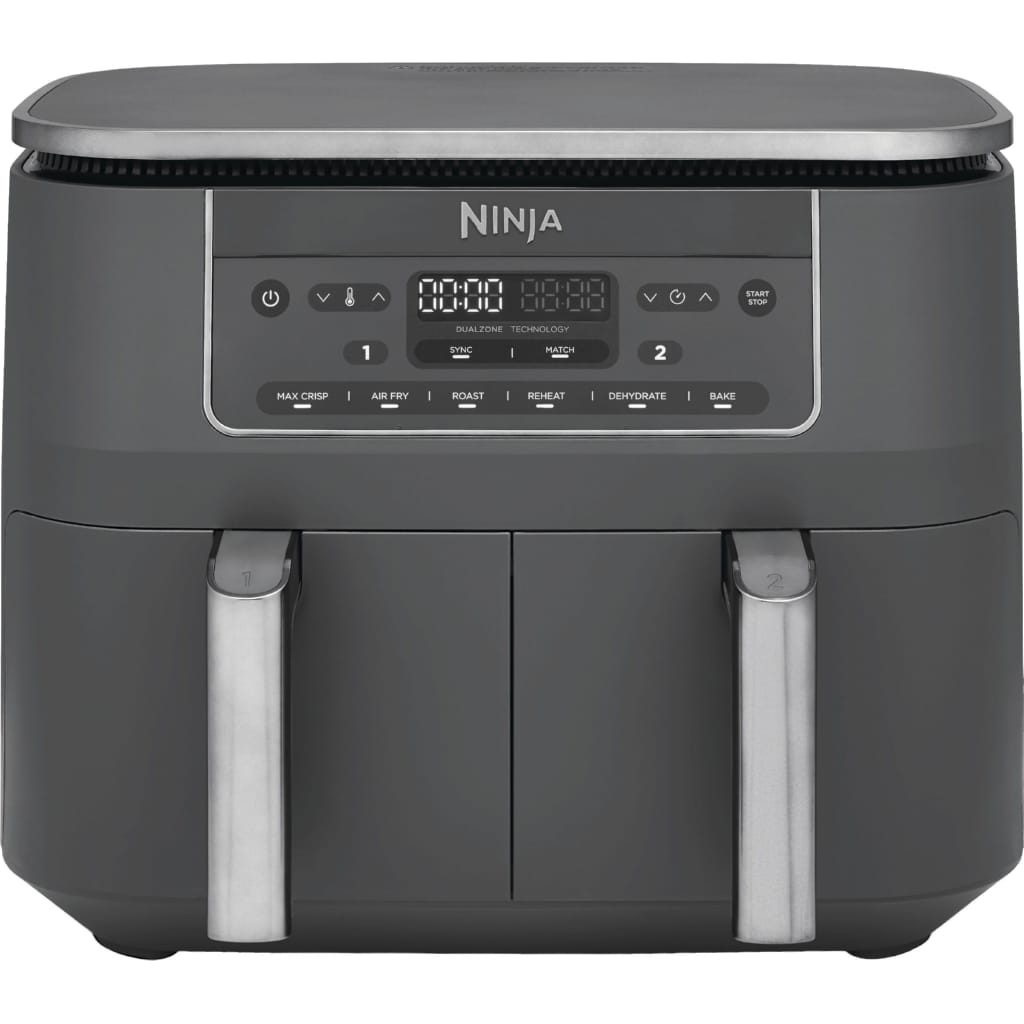 NINJA Heißluftfritteuse Ninja 6-in-1 Dual Zone Air Fryer 7.6L DZ300EU, 2470 W