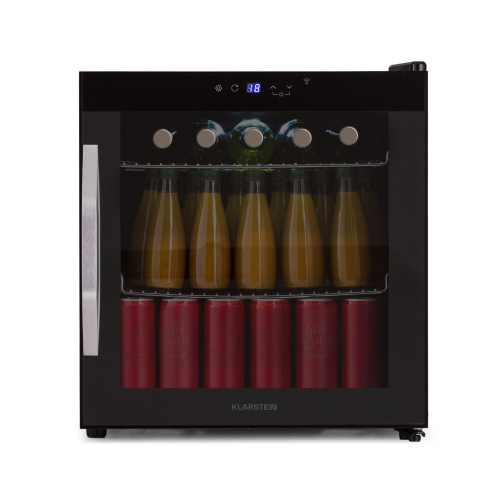 Klarstein Table Top Kühlschrank Coachella, 51.5 cm hoch, 47.5 cm breit, Bier Hausbar Getränkekühlschrank Hotel Mini Fridge 47 L Wifi