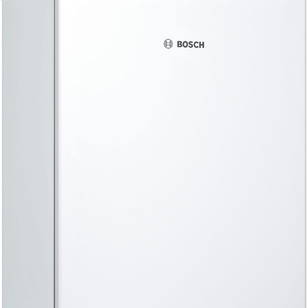 BOSCH Table Top Kühlschrank Serie 2 KTR15NWEB, 85 cm hoch, 56 cm breit, Super Kühlen, LED-Licht, Türöffnungs-Alarm meldet offengelassene Türen