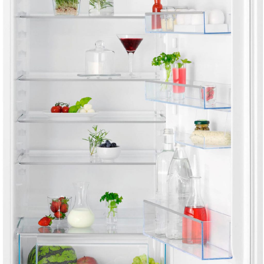 AEG Einbaukühlschrank Serie 6000 TSK5O121ES, 121,8 cm hoch, 55,6 cm breit, 98 L, LowFrost-weniger Eisbildung, Temperaturalarm, Schlepptür