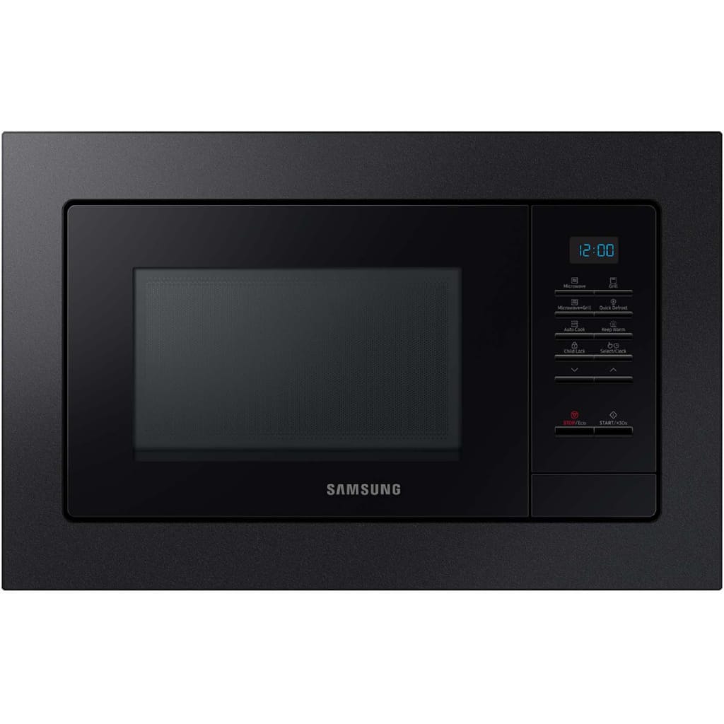 Samsung Mikrowelle MG20A7013CB/EG, Grill, Mikrowelle, 20 l, Garen, Backen & Grillen mit pflegeleichten Keramik-Emaille Innenraum