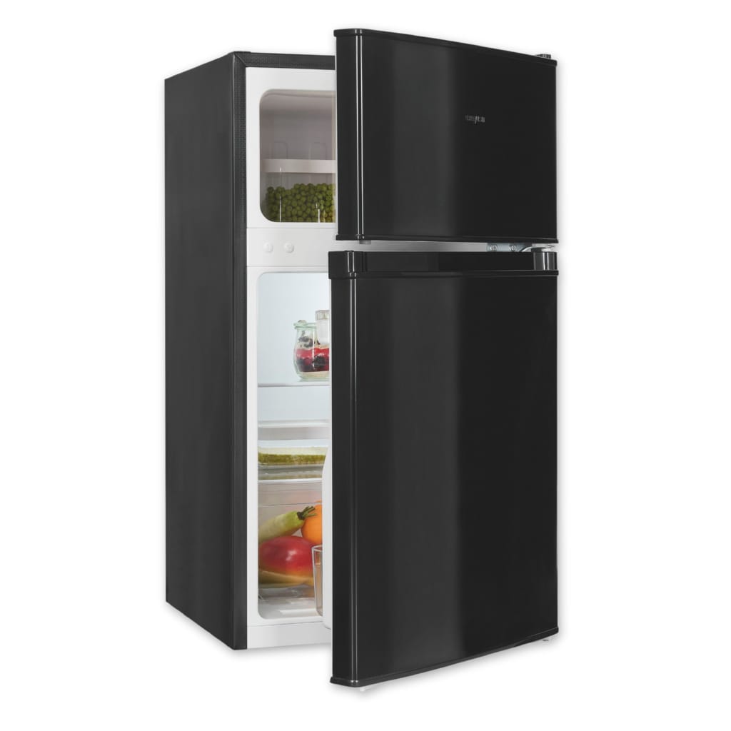 exquisit Kühlschrank KGC590-30-E-040E, 85 cm hoch, 47.5 cm breit, wechselbarer Türanschlag, 4-Sterne-Gefrieren, LED-Beleuchtung