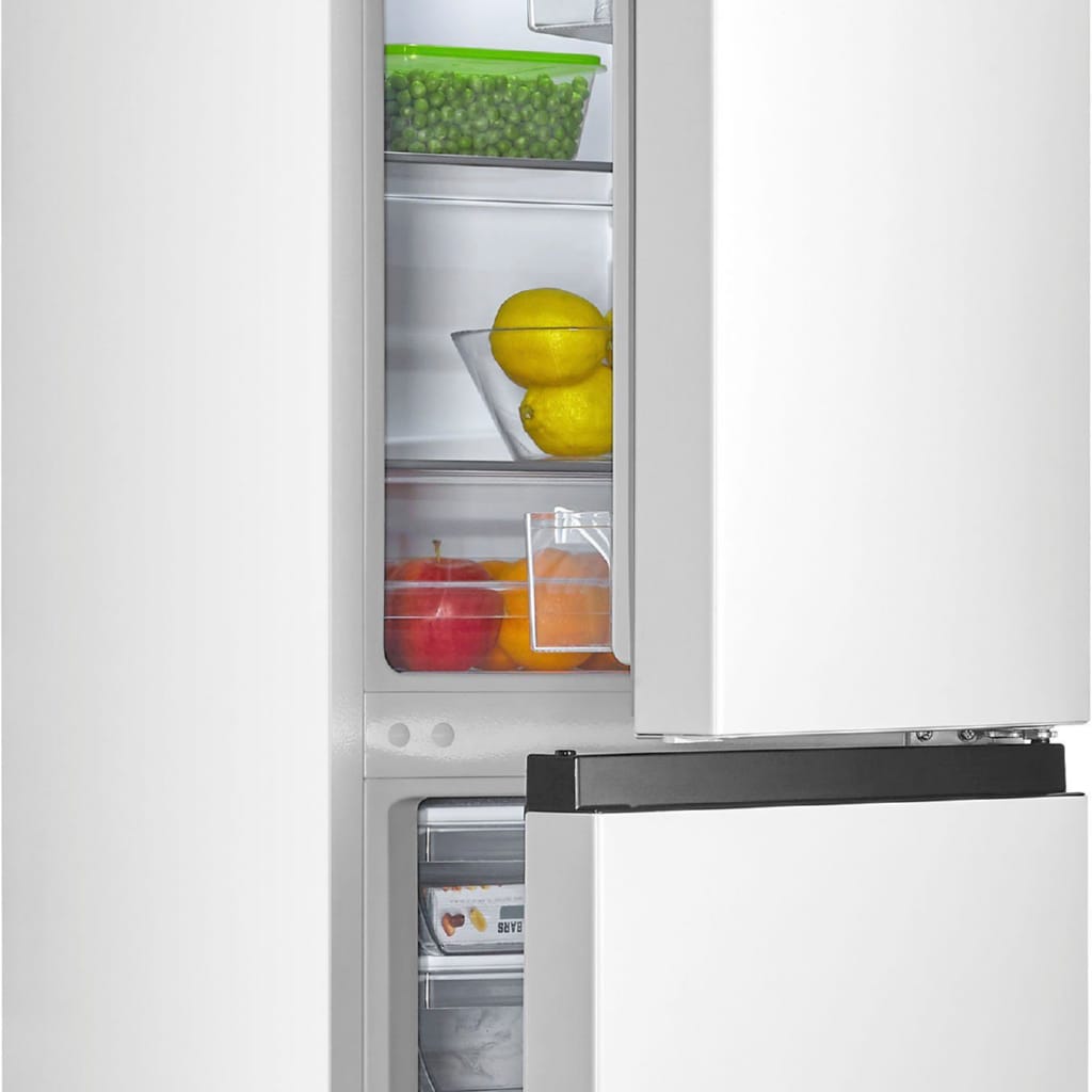 Hanseatic Kühl-/Gefrierkombination HKGK14349DW, 143 cm hoch, 49,5 cm breit, Abtauautomatik, Obst & Gemüse-Fach