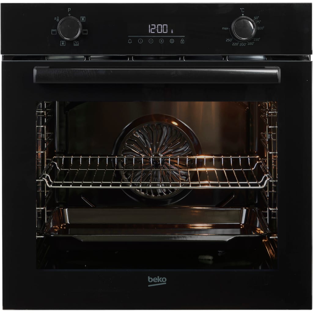BEKO Einbaubackofen b3000 BBIE17300B, mit Teleskopauszug nachrüstbar, SteamShine, SteamShine® – Die Dampfreinigung des Backofens