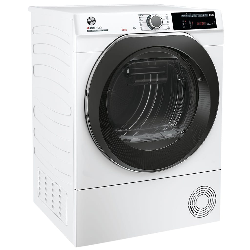 Hoover Wärmepumpentrockner NDEH10A2TCBEXS-S, WiFi + Bluetooth, AquaVision, Schuhgestell, Kindersicherung