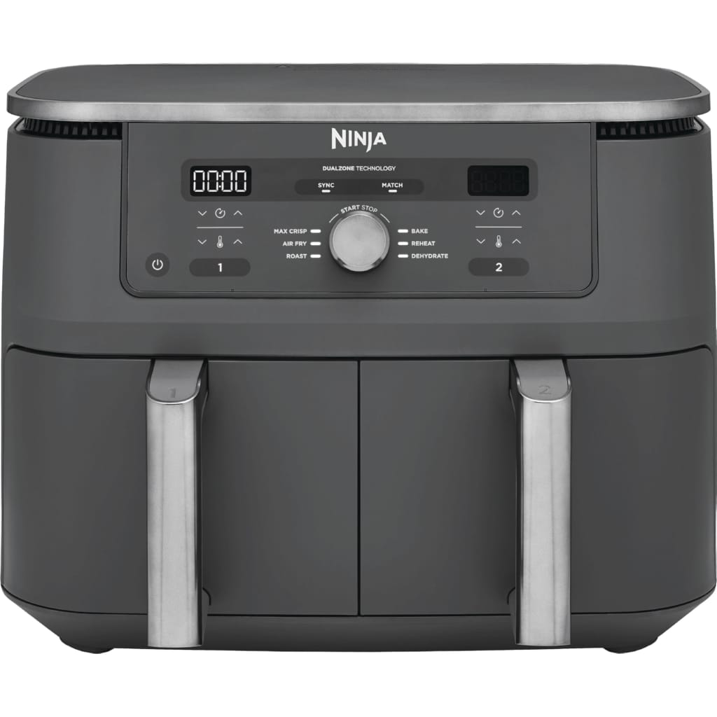 NINJA Heißluftfritteuse Ninja MAX 6-in-1 Dual Zone Air Fryer 9.5L DZ400EU, 2470 W