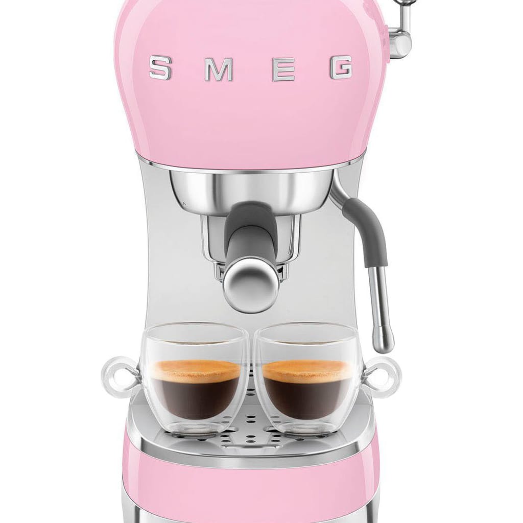 Smeg Espressomaschine ECF02PKEU, Herausnehmbare Tassenablage
