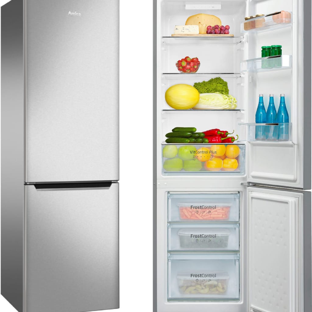 Amica Kühl-/Gefrierkombination KGCL 387 160 E, 177 cm hoch, 54 cm breit, elektronische Steuerung
