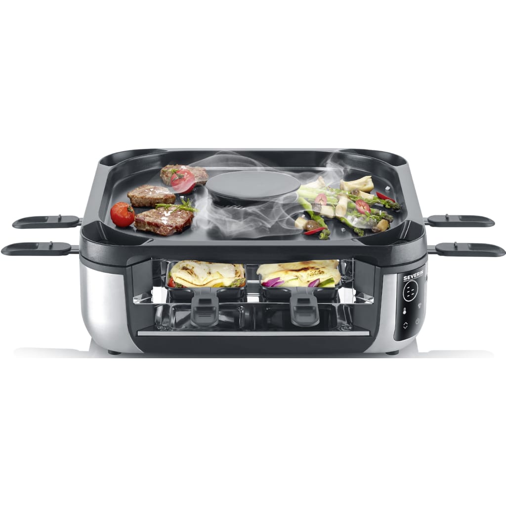 Severin Raclette RG 2379, 1900 W, mit integrierter Rauch- und Geruchsabsaugung