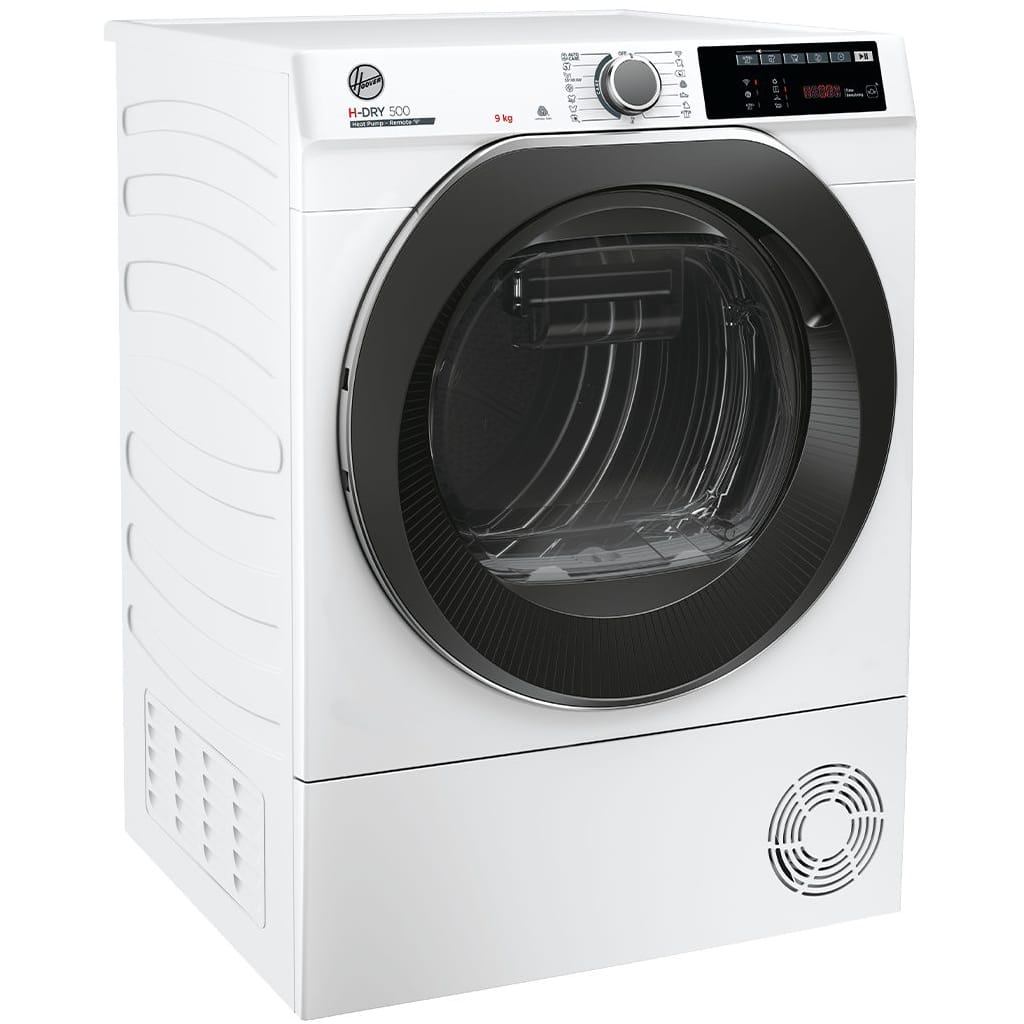 Hoover Wärmepumpentrockner H-DRY500 Design NDE H9A2TSBEXS-S, WiFi + Bluetooth, Schuhgestell, 15 + 1 Programme, AquaVision