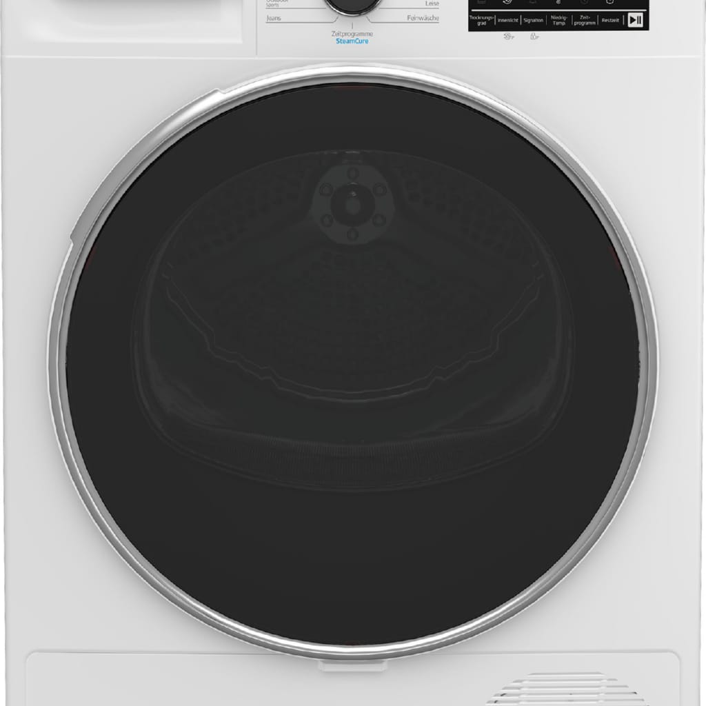 BEKO Wärmepumpentrockner B3TSW48C9ZW, SteamCure Dampffunktion befreit Wäsche von unangenehmen Gerüchen