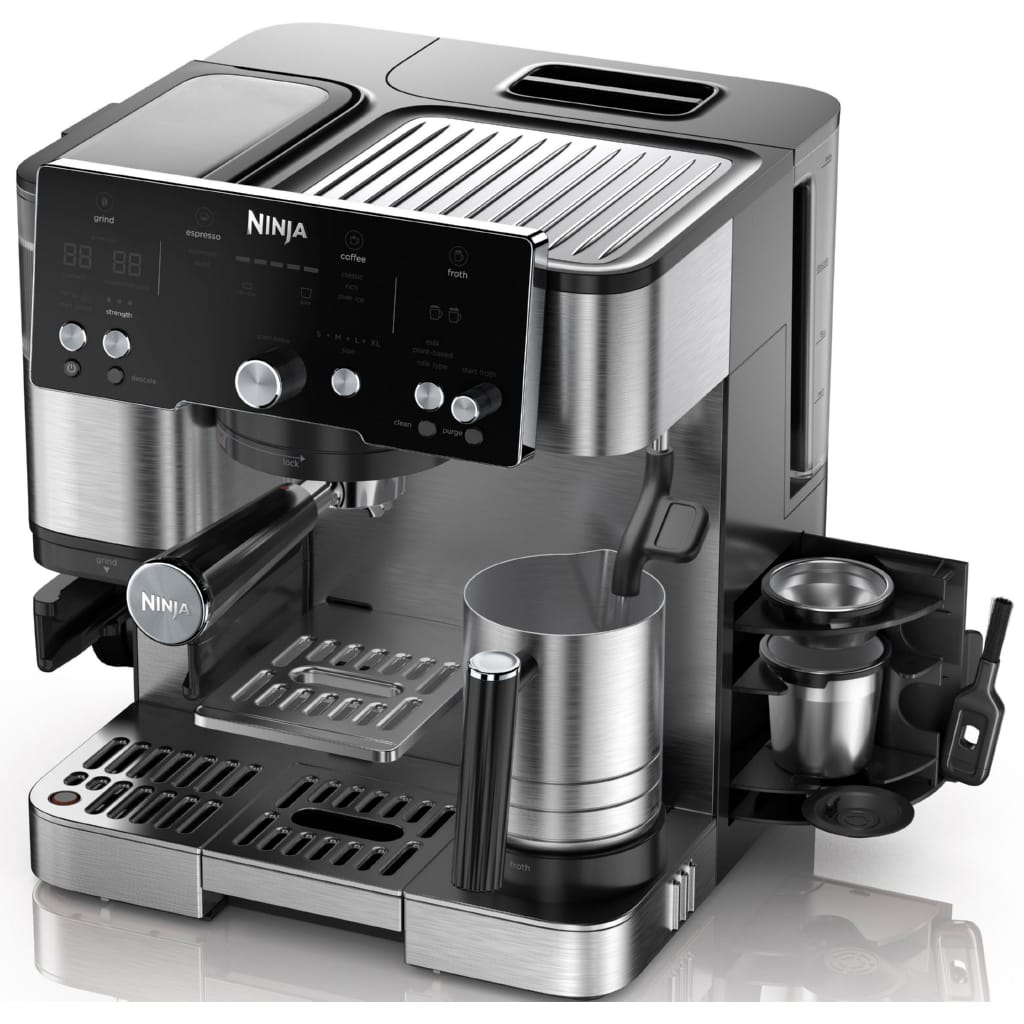 NINJA Espressomaschine Ninja Luxe Café Essential Kaffeemaschine ES501EU, Espresso- und Filterkaffeemaschine