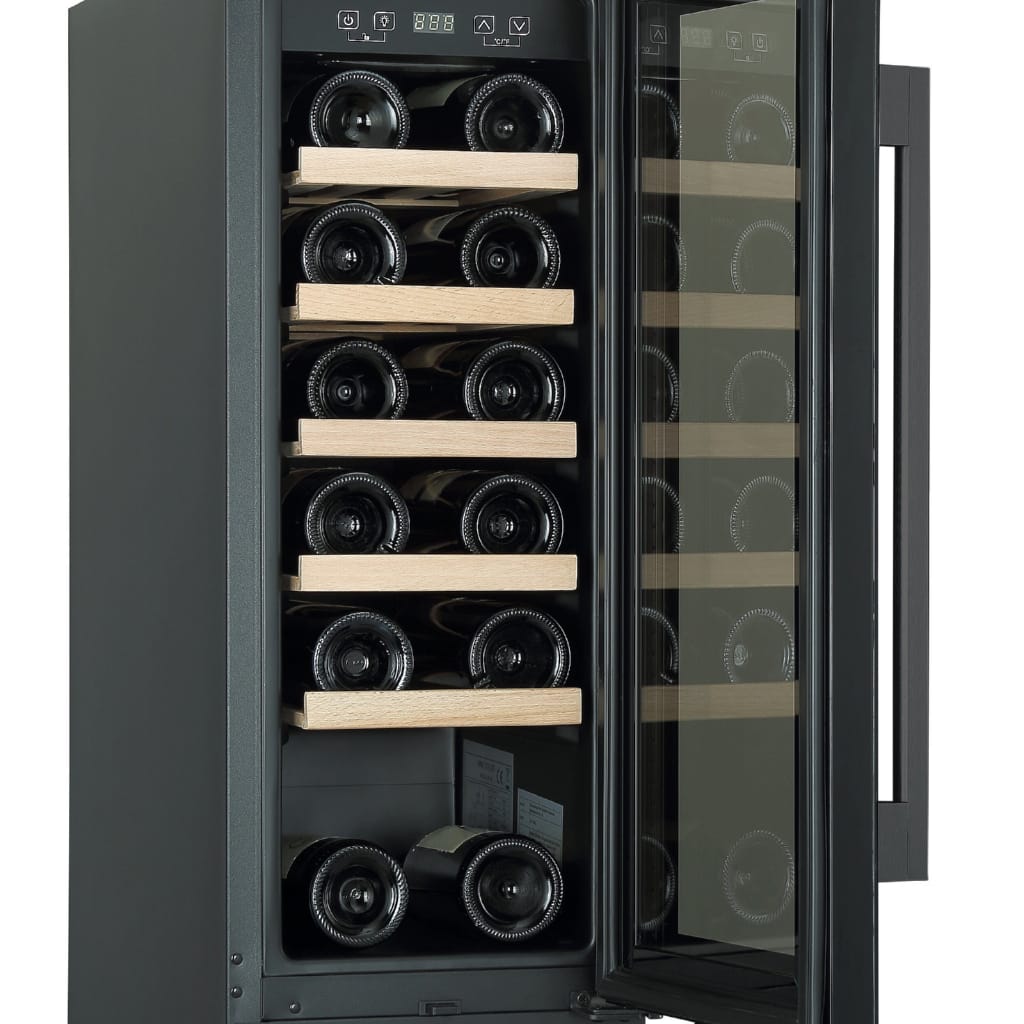 PKM Weinkühlschrank PKM UWTS56-20G, für 20 Flaschen,LED-Beleuchtung, 1 Temperaturzone, regelbares Thermostat