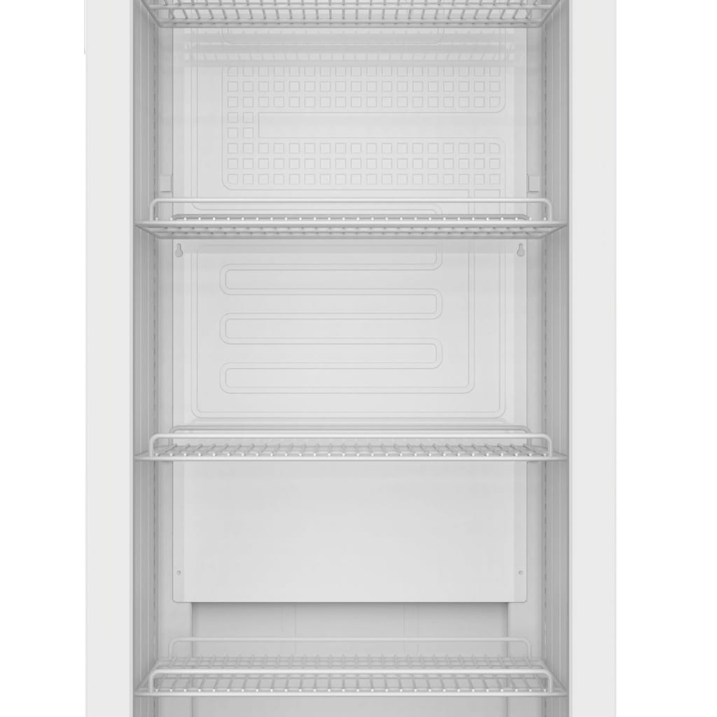 PKM Getränkekühlschrank GKS168W Flaschenkühlschrank, 4 Drahtablagen LED-Beleuchtung regelbares Thermostat Weiß