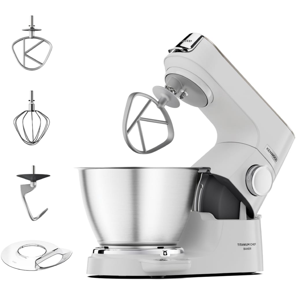 KENWOOD Küchenmaschine Titanium Chef Baker KVC65.001WH, 1200 W, 5 l Schüssel, weiß