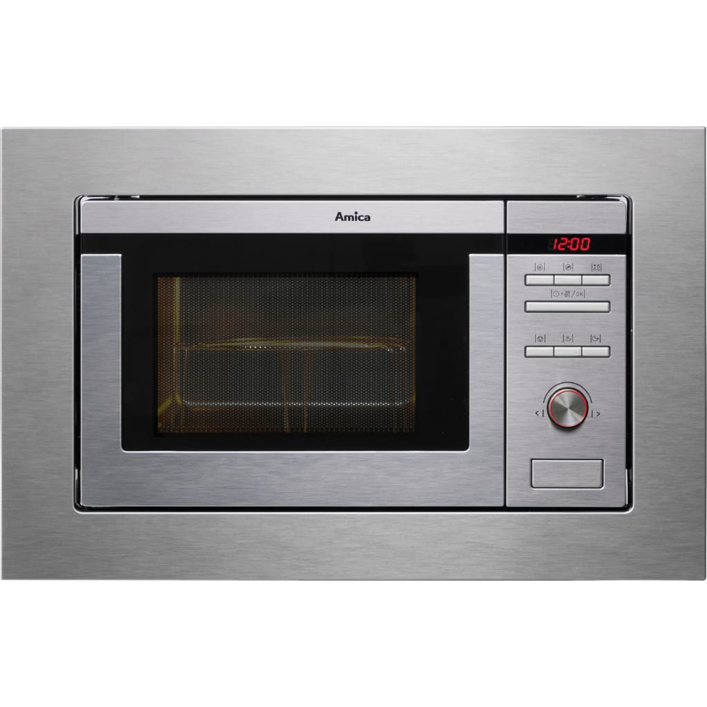 Amica Einbau-Mikrowelle EMW 13180 E, Grill, Mikrowelle, 20 l, Viel Komfort für schnelles und unkompliziertes Kochen im Alltag
